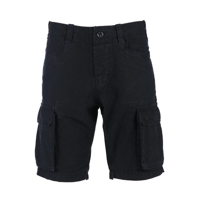 Army Surplus Cargo Shorts Black / S  - Customhoj