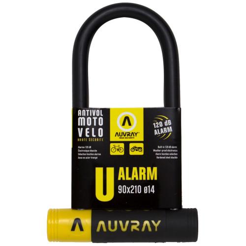 Auvray U-Lock with alarm 9x21cm