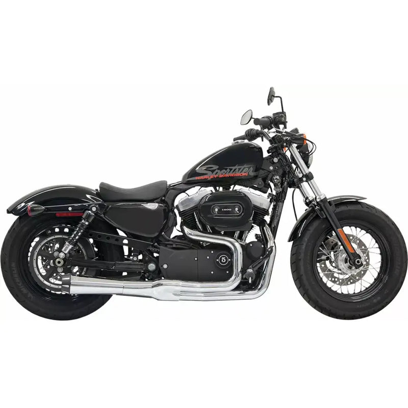 Sistema di scarico Bassani Road Rage II Mega Power 2-into-1 per Harley