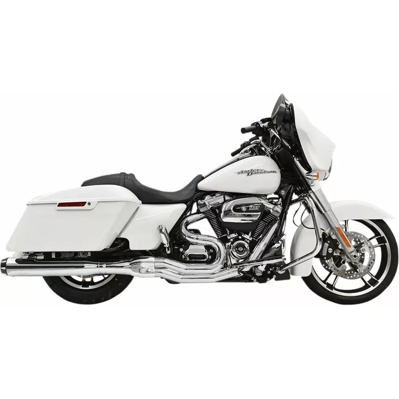 Bassani Road Rage B4 2-into-1 Exhaust System for Harley 17-24 Touring / Chrome Straight Can  - Customhoj