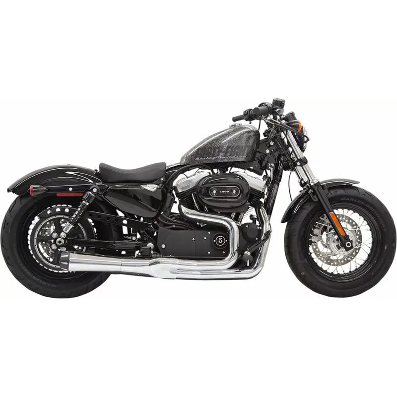 Bassani Road Rage II Mega Power 2-into-1 Exhaust System for Harley 14-22 XL Sportster / Chrome  - Customhoj