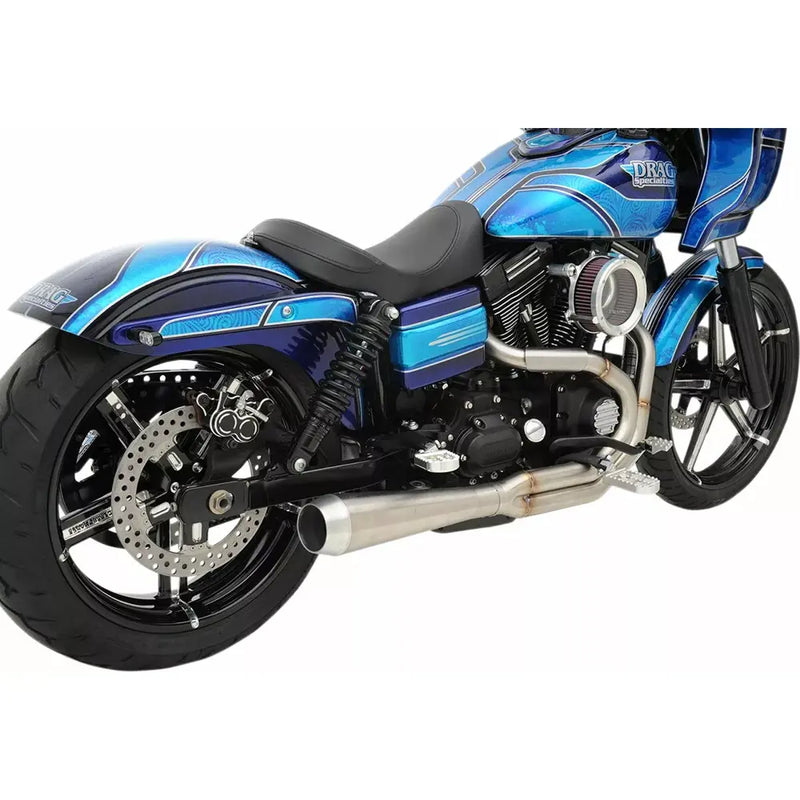 Sistema di scarico Bassani Road Rage III Stainless 2-into-1 per Harley