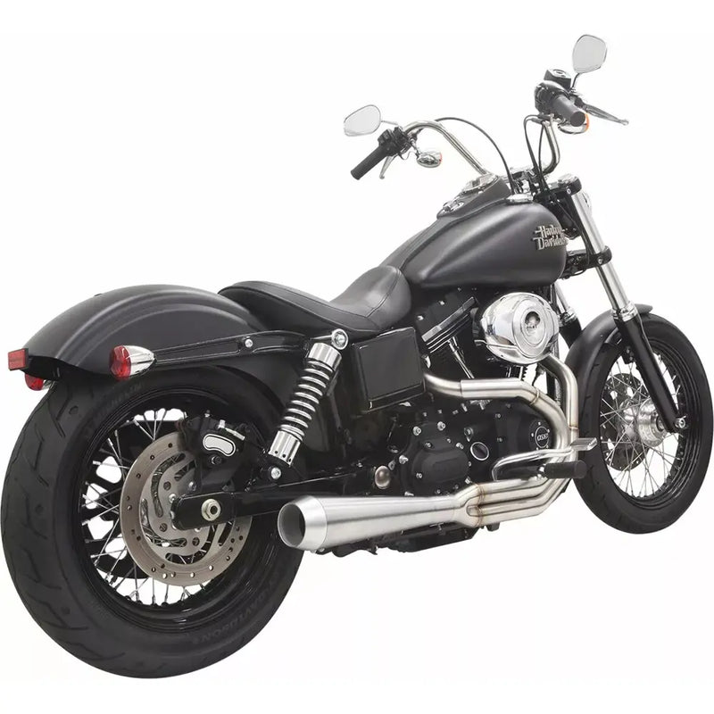 Sistema di scarico Bassani Road Rage III Stainless 2-into-1 per Harley