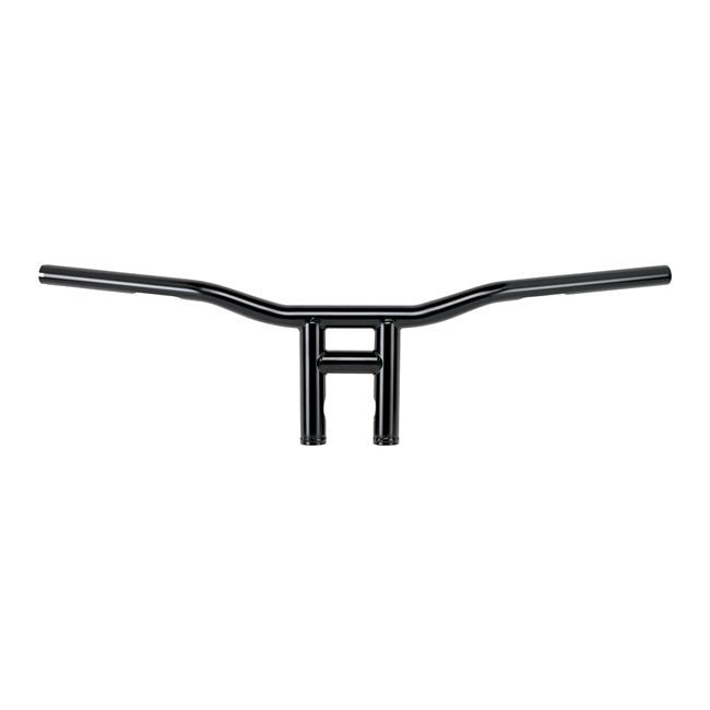 Biltwell 1-1/8" Tyson XL Motorcycle Handlebars 8" Black / With dimples (for Harley controls)