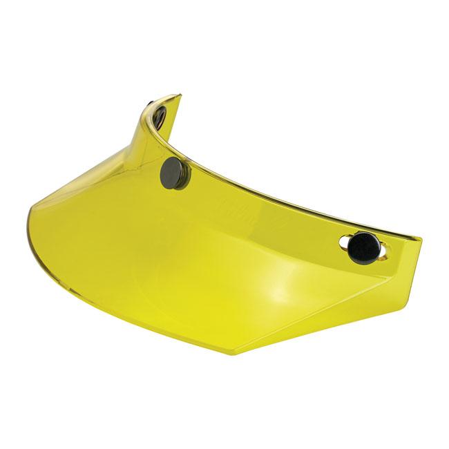 Biltwell Moto Helmet Visor Yellow translucent