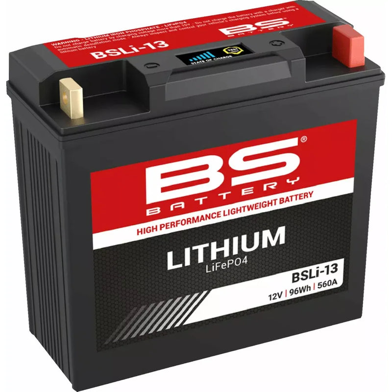 BS Battery High Performance Lithium LiFePO4 Motorcycle Battery BSLI13 (8AH / 560CCA / 2KG / 183x79x170mm)