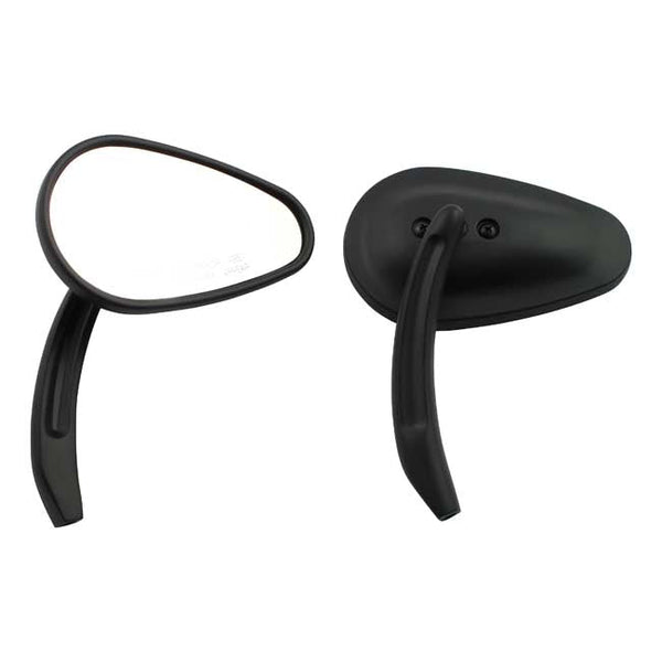 Bullet Motorcycle Mirror Set HD Black