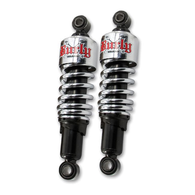 Burly Slammer 10.5" Shocks Dyna 91-17 Chrome