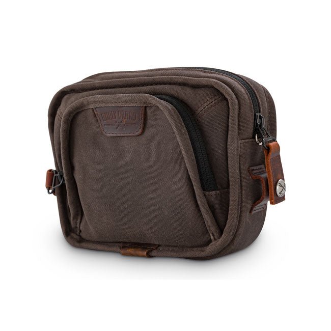 Burly Voyager Handlebar Bag Dark Oak