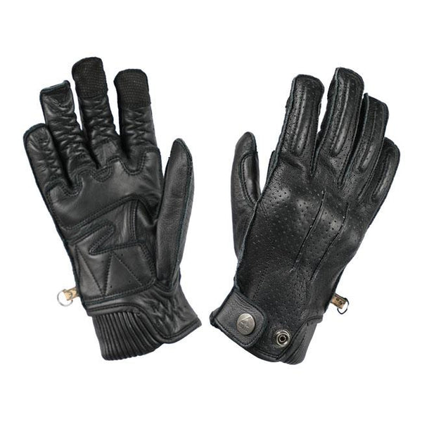 By City Oxford Motorcycle Gloves Black / XS