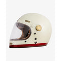 By City Roadster III Integral Motorcycle Helmet Cream/Red / XS (53-54cm)  - Customhoj