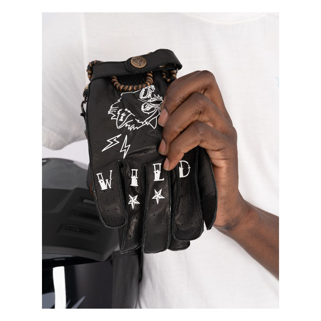 By City Second Skin Tattoo Motorcycle Gloves