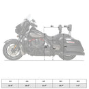 C.C Rider Low Pro Bucket Seat for Harley 08-25 Touring (exkl. 23-25 CVO; 24-25 Road Glide / Street Glide) / Plain  - Customhoj