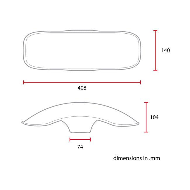 C-Racer 17/18" Universal Front Fender No3 L