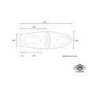 C-Racer Classic Long B Motorcycle Seat  - Customhoj
