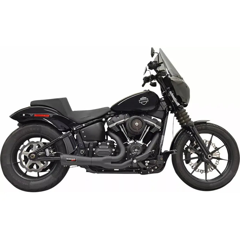 Sistema di scarico Bassani The Ripper Short 2-into-1 per Harley