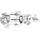Cam Drive / Cover Parts Diagram Exploded View for Harley Shovelhead & Evolution Big Twin 25) 70-92 Big Twin. James gasket kit, cam gear change. Paper. Includes all gaskets & seals you need when the camshaft is replaced.