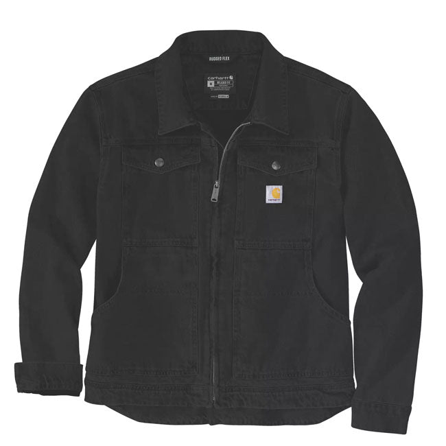 Carhartt Duck Relaxed Fit Jacket Black / S  - Customhoj