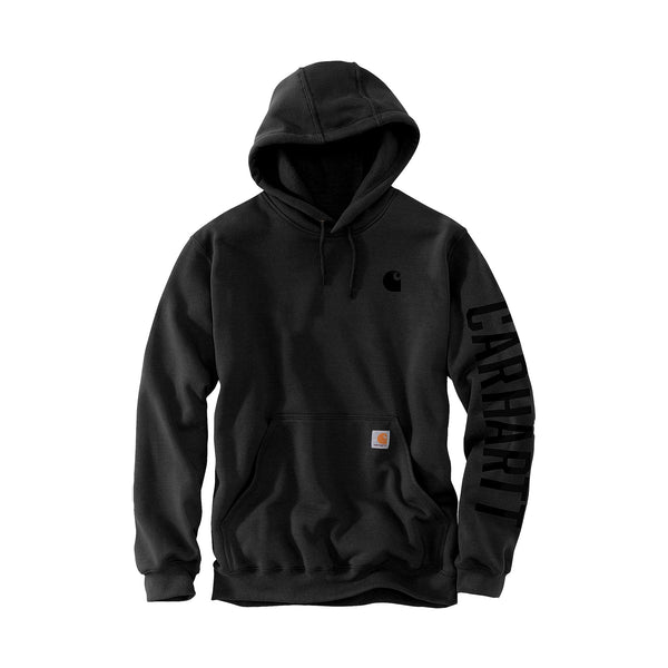 Carhartt Rain Defender Sleeve Logo Hoodie Black / S