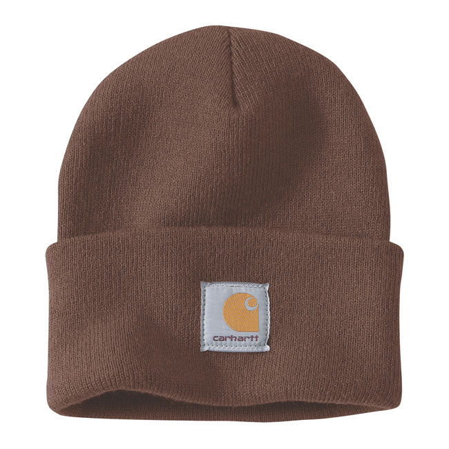 Carhartt Rib Knit Watch Hat Mocha  - Customhoj