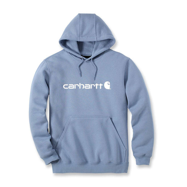 Carhartt Signature Logo Hoodie Skystone / S