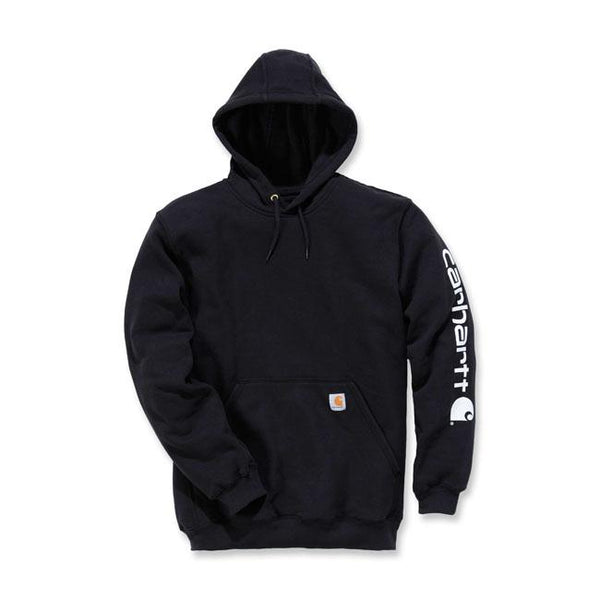 Carhartt Sleeve Logo Hoodie Black / S