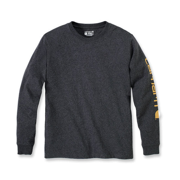 Carhartt Sleeve Logo Longsleeve Carbon Heather / S