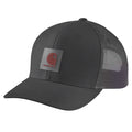 Carhartt Twill Mesh Back Logo Patch Cap Black  - Customhoj