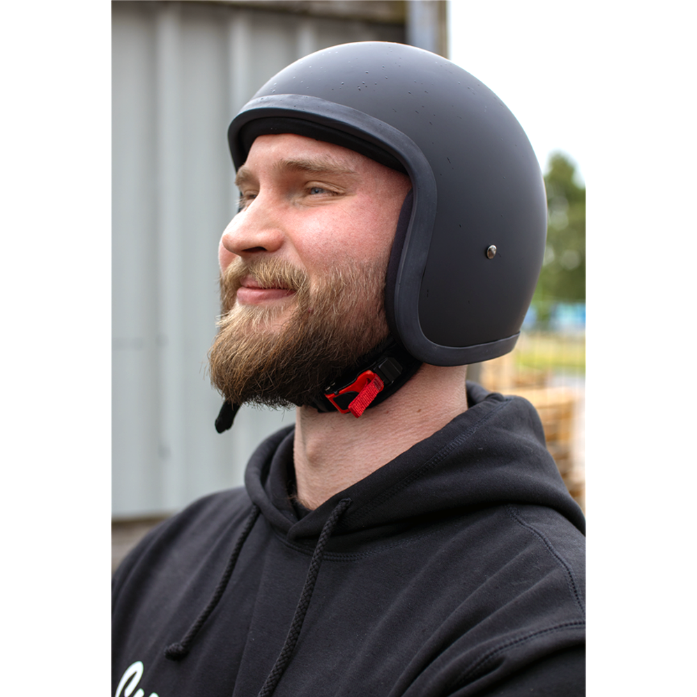 Casco Moto Aperto Jet Unisex - Modello Racer Basso Profilo, ABS, DOT, Doppia Lente, Taglie Uniche