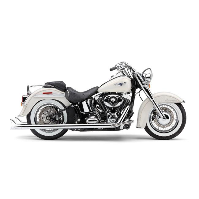 Cobra Bad Hombre Duals Fishtail Exhaust Softail 12-17