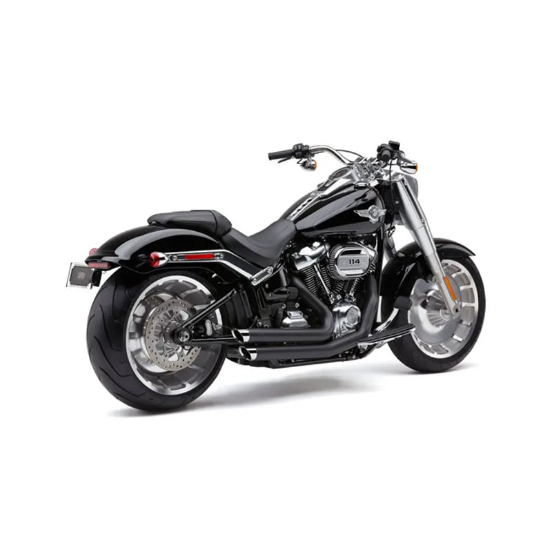 Cobra Speedster Slashdown Exhaust for Harley 18-24 Softail FLFB/S Fatboy; FXBR/S Breakout; FXDR / Black  - Customhoj