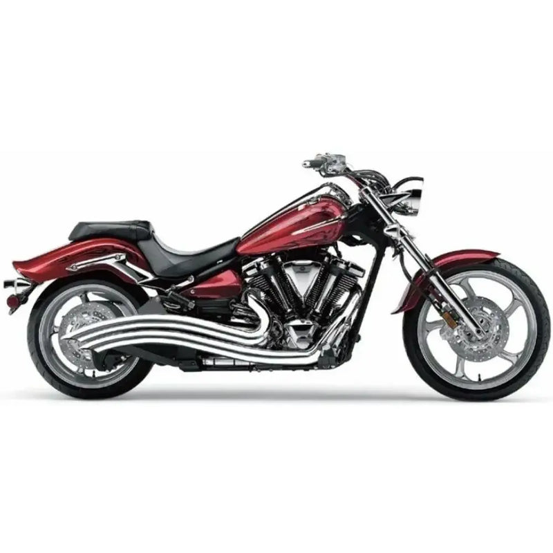 Cobra Speedster Swept Exhaust for Yamaha 08-18 XV1900 Raider / Chrome  - Customhoj