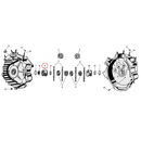 Crankcase Parts Diagram Exploded View for Harley 45" Flathead 9) 39-73 45" SV. Oversize (+.002") bushing, left case. Replaces OEM: 24610-39