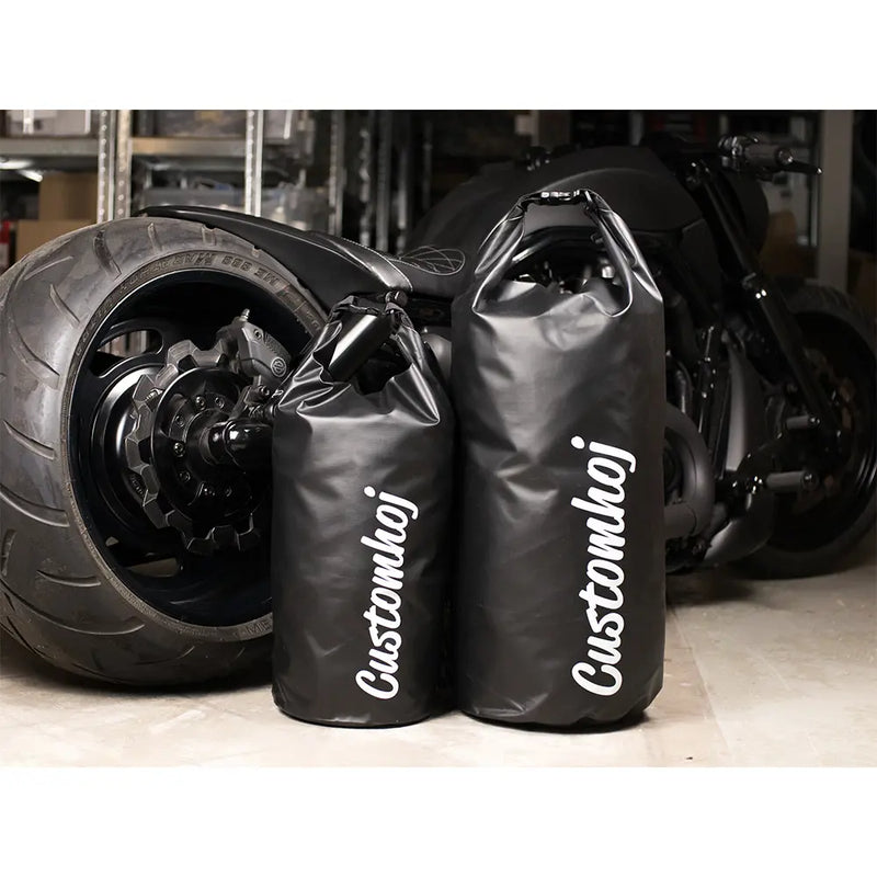 Customhoj Dry Bag Roll Top Motorcycle Sissy Bar Bag  - Customhoj