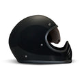 DMD Seventyseven Retro MX Motorcycle Helmet Solid Black / XS (53-54cm)  - Customhoj