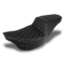 DNA King Step-Up Seat for Harley 08-25 Touring / Double Diamond / Carbon Fiber  - Customhoj