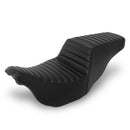 DNA King Step-Up Seat for Harley 08-25 Touring / Pleated / Black  - Customhoj