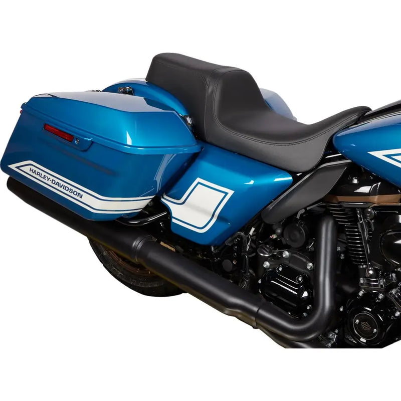 Drag Specialties Performance Predator 1-Up Seat for Harley 08-25 Touring (excl. 23-25 CVO; 24-25 Road Glide / Street Glide) / Black  - Customhoj