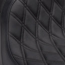 Drag Specialties Performance Predator 2-Up Backrest Receptible Seat for Harley  - Customhoj