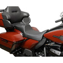 Drag Specialties Predator III 2-Up Extended Reach Seat for Harley 08-25 Touring (excl. 23-25 CVO; 24-25 Road Glide / Street Glide) / Black  - Customhoj