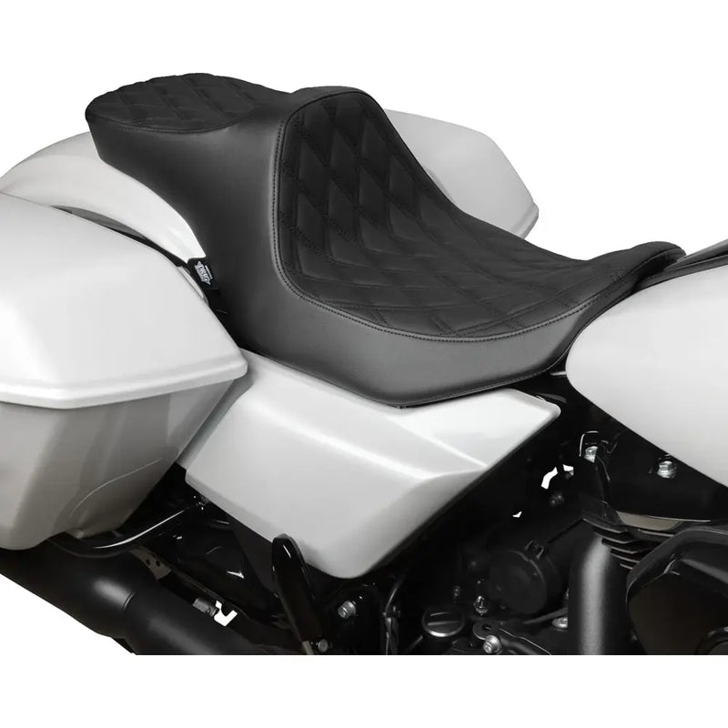 Drag Specialties Predator III 2-Up Seat for Harley 23-25 Touring CVO Road Glide / CVO Street Glide / Diamond Black  - Customhoj