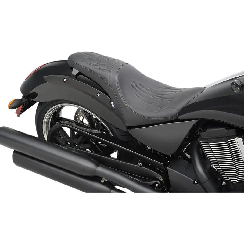 Drag Specialties Predator Seat for Victory 03-17 High Ball / Kingpin / Vegas / Flame Black  - Customhoj