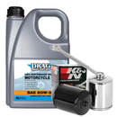 Drag Specialties Service Kit Motor Oil & Filter for Harley Touring 1999-2016 / Chrome