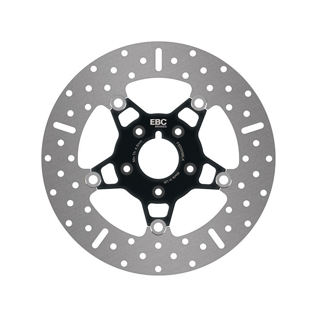 EBC 5-button Floater Front Brake Disc for Harley 00-14 Softail (excl. Springers) (11.5") / Black