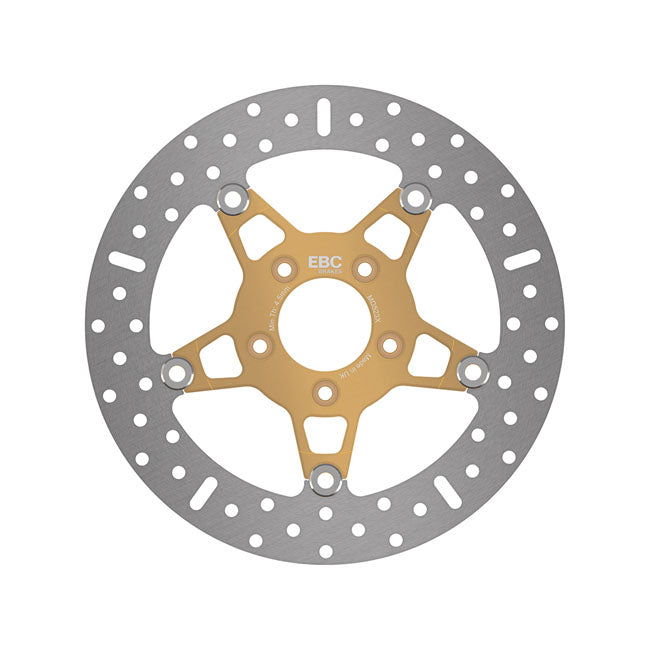 EBC 5-button Floater Front Brake Disc for Harley 00-14 Softail (excl. Springers) (11.5") / Gold