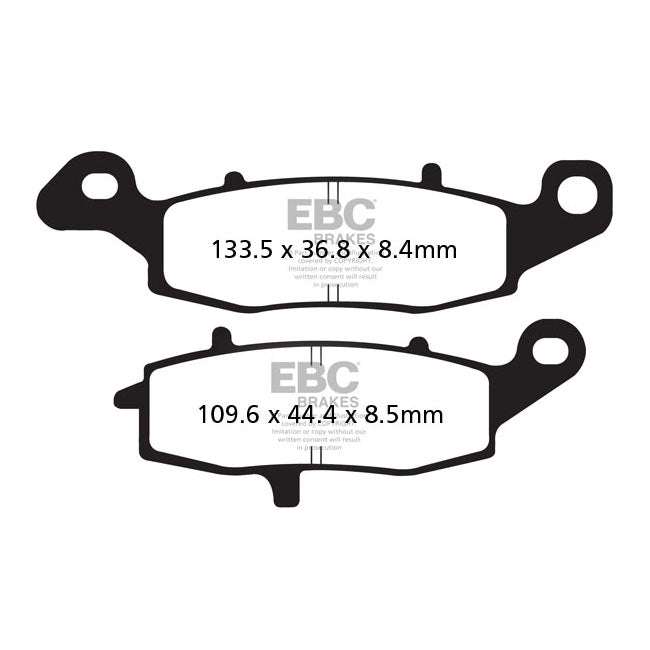 EBC Organic Front Brake Pads for Kawasaki W 650 EJ 650 99-05