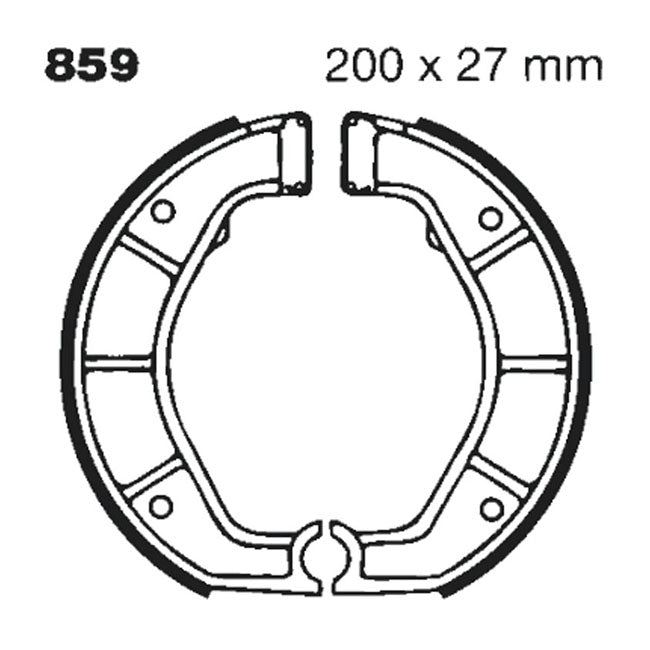 EBC Rear Brake Shoes for BMW R100 GS 86-94