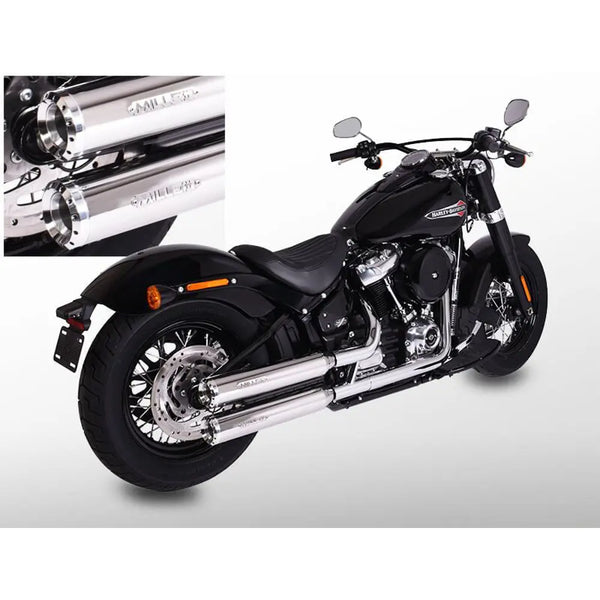 Miller Independence Euro 4 Marmitte Slip-On per Harley