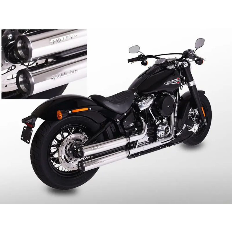 Miller Independence Euro 4 Marmitte Slip-On per Harley