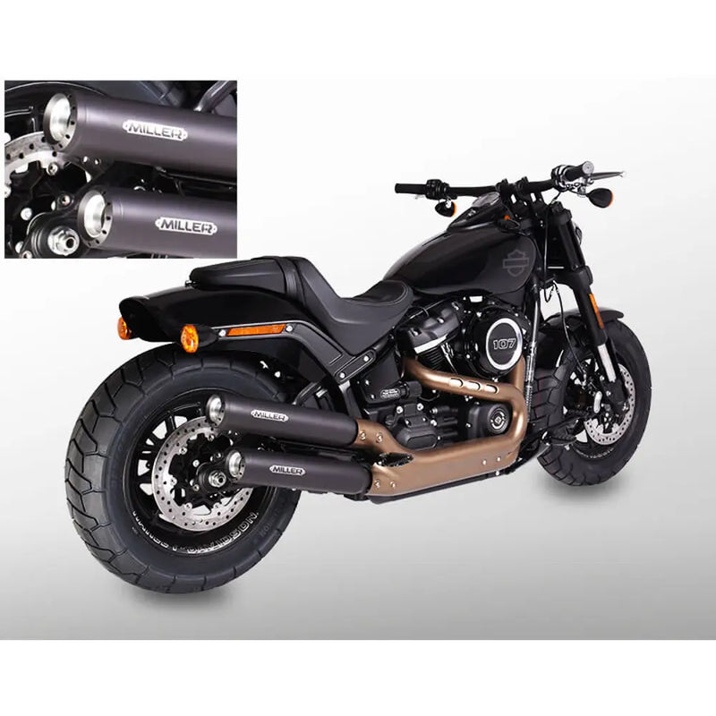 Miller Independence Euro 4 Marmitte Slip-On per Harley